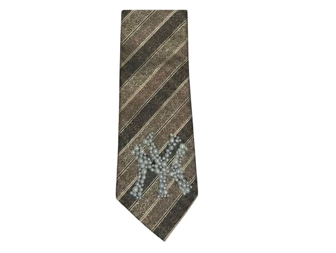 Pearl Embellished Custom Tie